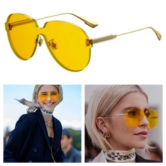 Dior Christian Dior
DIOR COLORQUAKE3 40GHO YELLOW SUNGLASSES - Picture 1 of 7